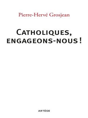 cover image of Catholiques, engageons-nous !